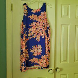 Silk Lilly Pulitzer Shift Dress NWOT, XL